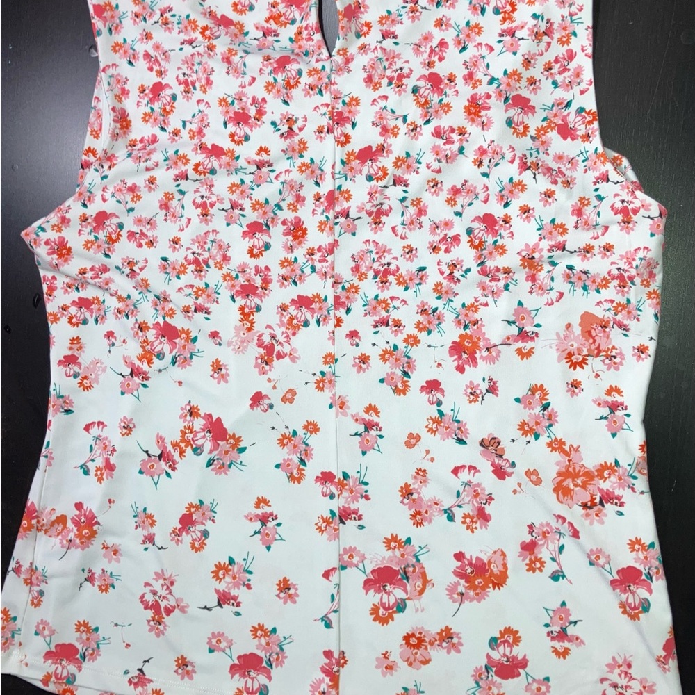 Calvin Klein Women’s XL sleeveless lightweight floral blouse - Picture 8 of 14